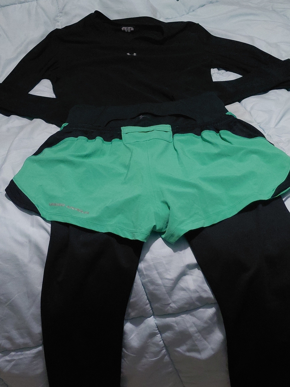 Under Armour Green Athletic Running Shorts